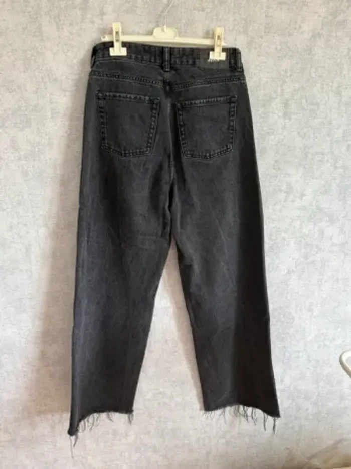 Jean noir à jambes larges JJXX en coton taille 27x32 - photo numéro 3