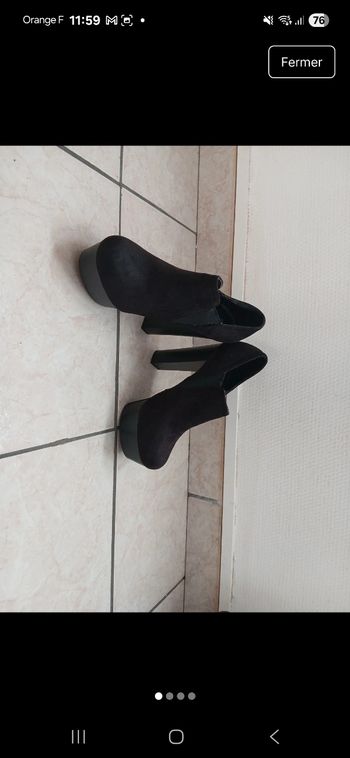 Bottines a talon 13cm taille 37