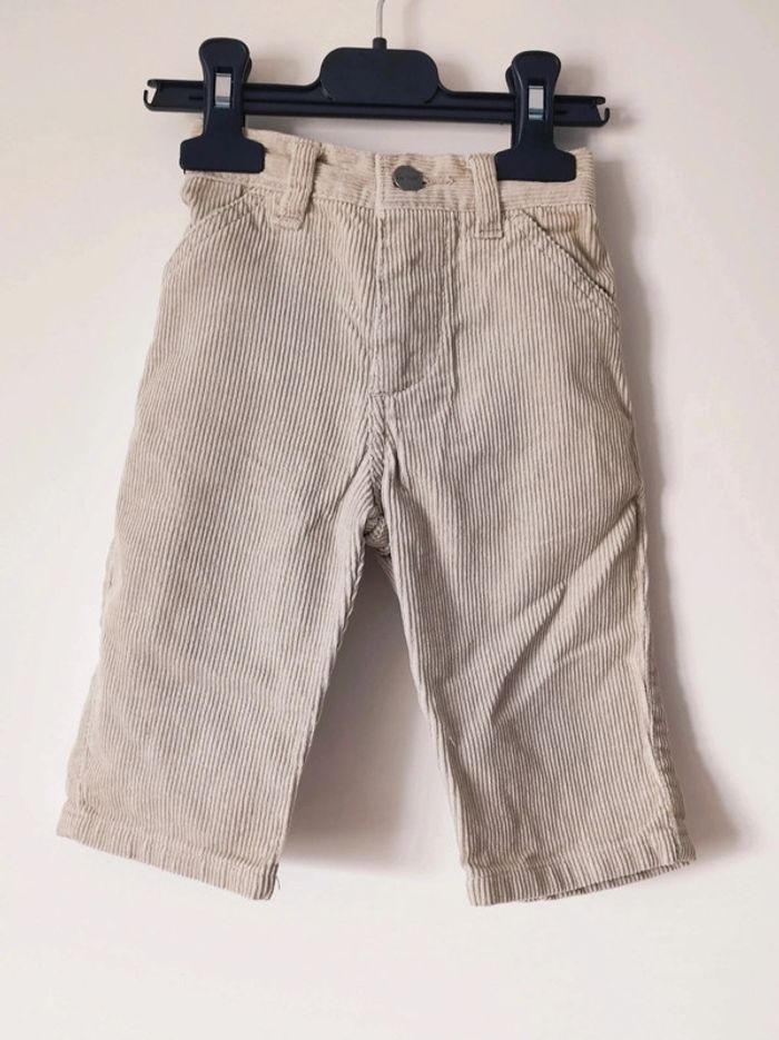 Pantalon beige strié