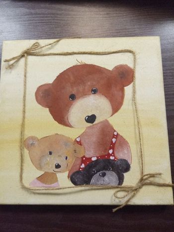 Petit tableau  à la main