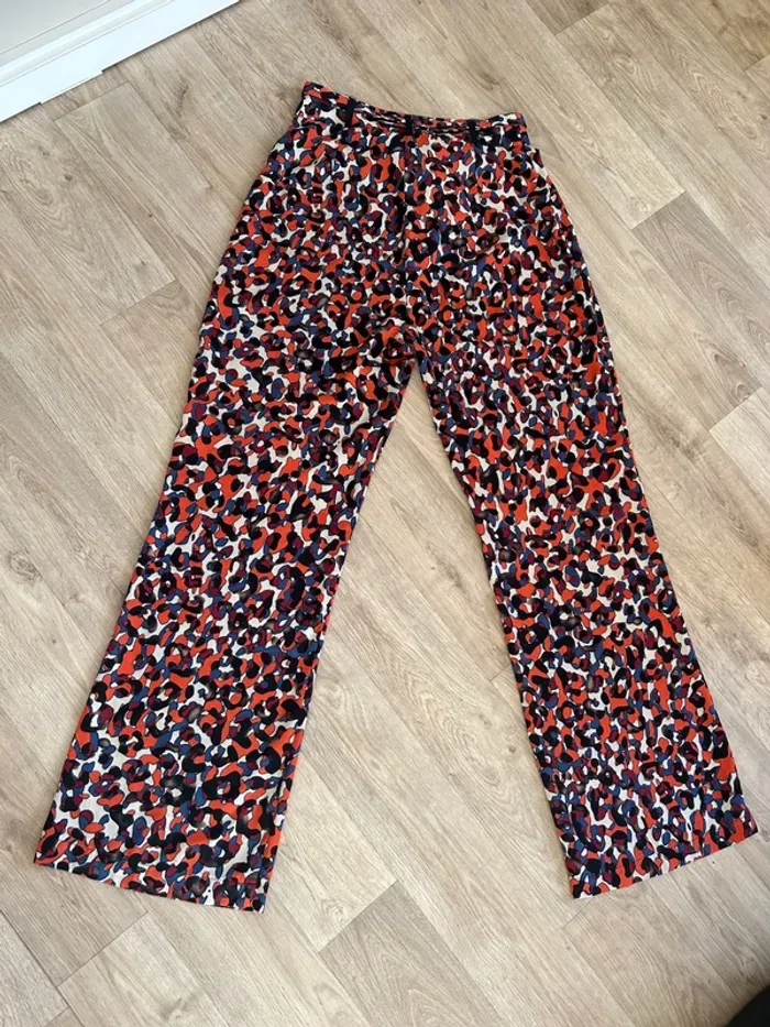 Les petites pantalon fluide, été imprimé taille M/38 multicolore - photo numéro 9