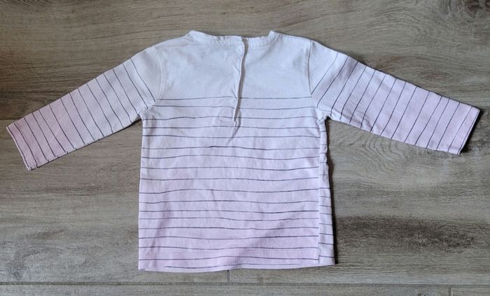 T-shirt manches longues Lulu Castagnette taille 12 mois - photo numéro 2