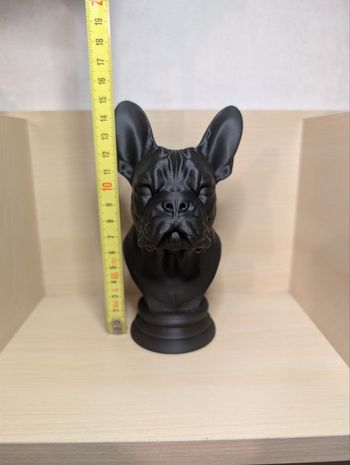 Buste bouledogue français - Figurine chien 3D