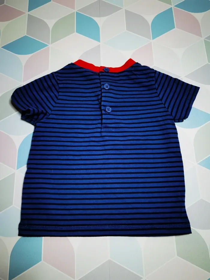 D4605 - tee-shirt garçon 12 mois - photo numéro 3