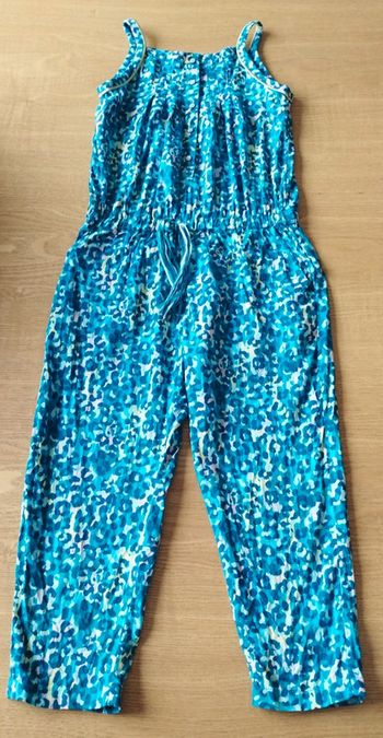 Combinaison fines bretelles fille bleu turquoise taille 6 ans Catimini