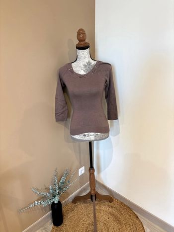 Pull manches 3/4 femme Morgan taille XS