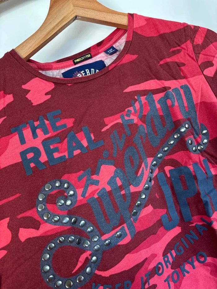 t-shirt superdry rouge taille M/38 - photo numéro 5