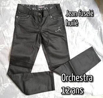 Orchestra jeans pantalon fuselé huilé