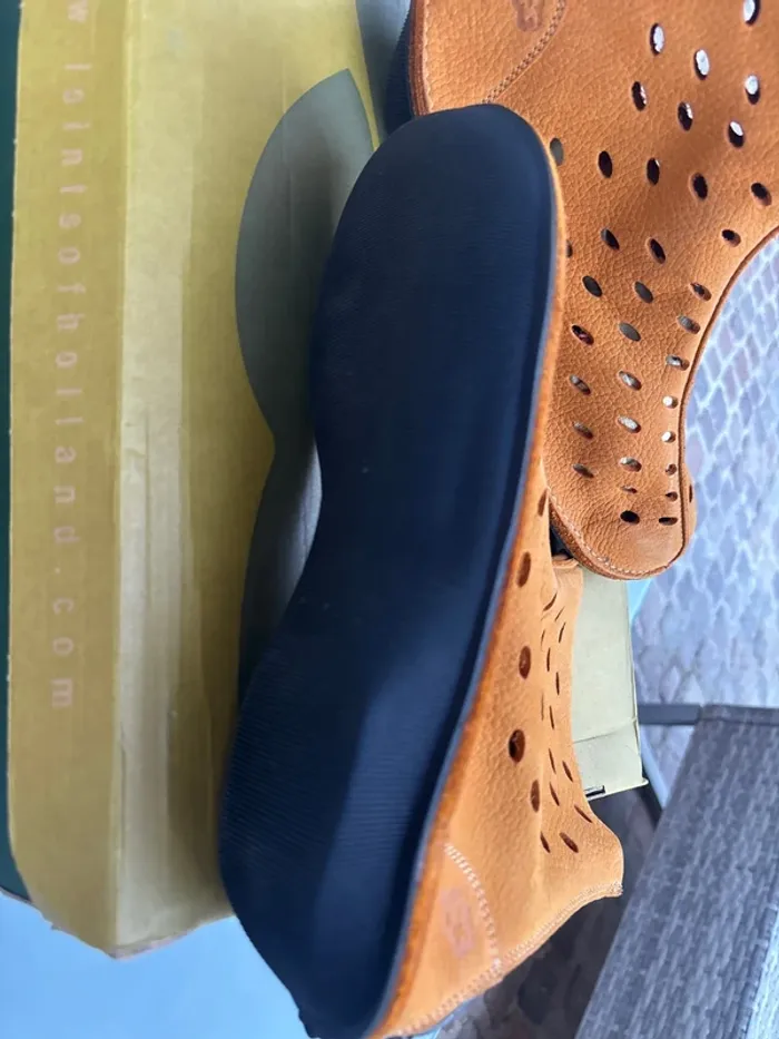Chaussures cuir montantes à trous #loints of Holland - photo numéro 4