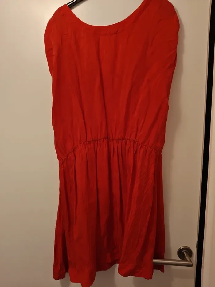 Robe rouge American Vintage Cupro T.L - photo numéro 5