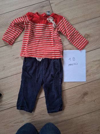 Ensemble bébé fille 18 mois 