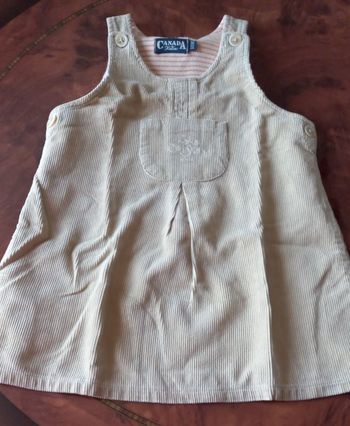 Robe sans manches fille 18 mois