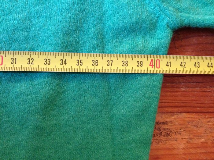 Pull col roulé intersaison - vert chiné jaune - manches longues - look féminin - photo numéro 7