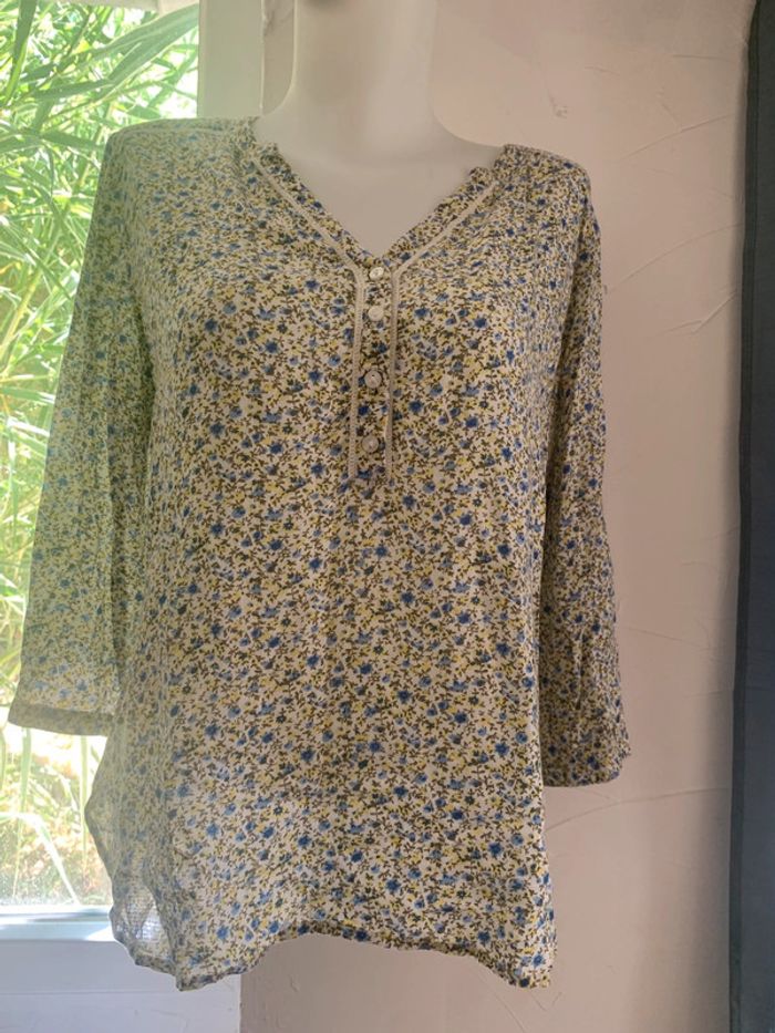 Blouse fleurie Armand Thierry tailleM