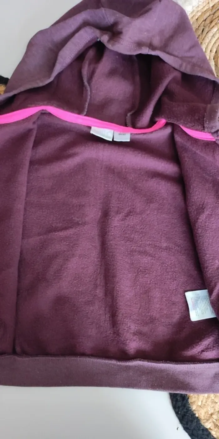 Ensemble survêtement jogging veste à capuche bébé fille mi saison printemps automne hiver - photo numéro 3