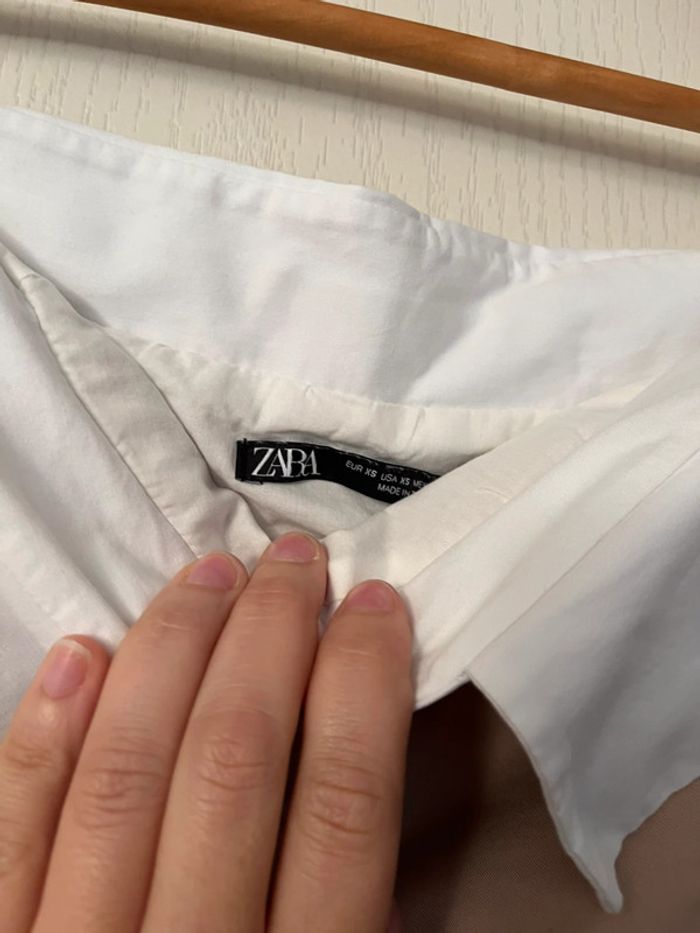 Bustier marron et blanc marque Zara taille xs - photo numéro 2