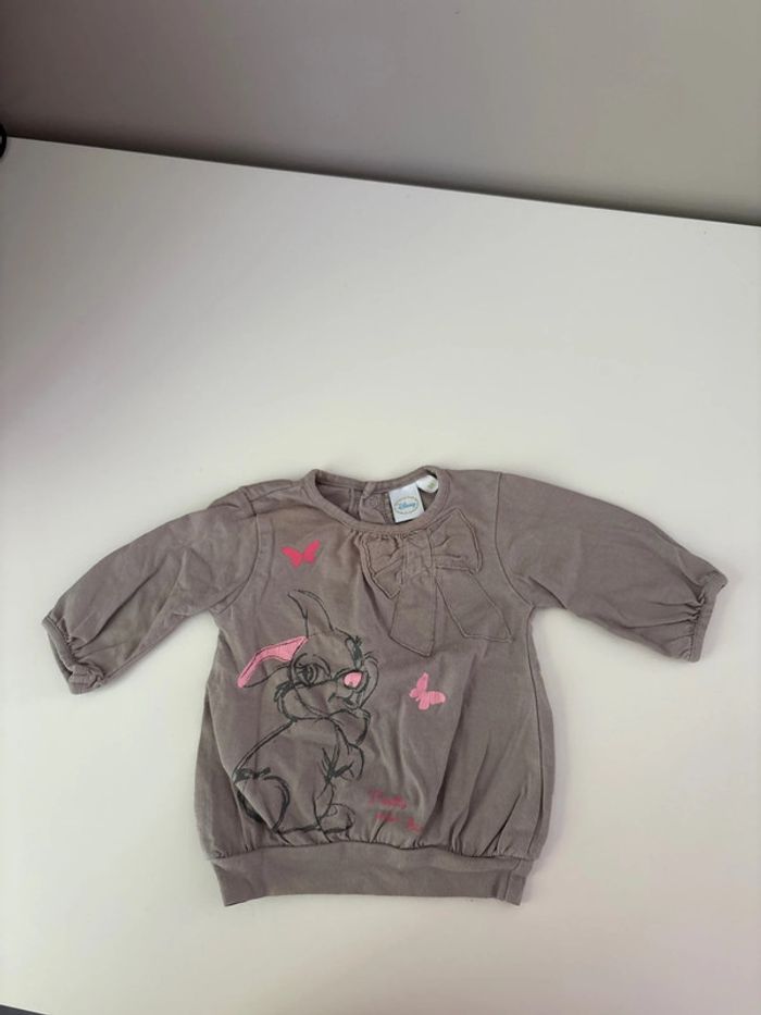T shirt manche longue fille - taille 1 mois - Disney