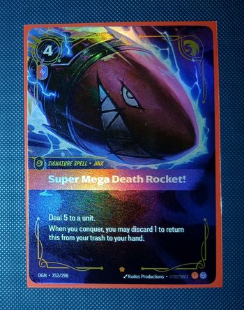 RIFTBOUND Super Mega Death Rocket! OGN-252/298 – Epic – 1ère édition Origins