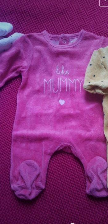 Pyjama velours 1 mois