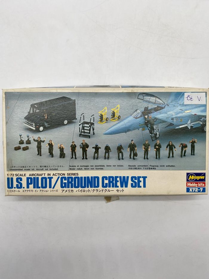 Maquette Hasegawa  US pilot / ground crew set