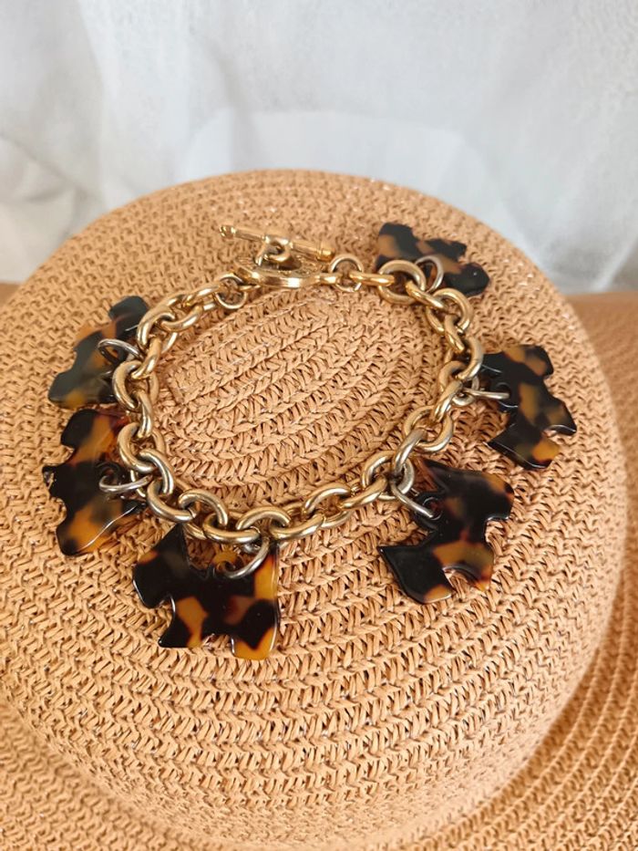 Agatha | Bracelet vintage Scottish terrier léopard - photo numéro 2