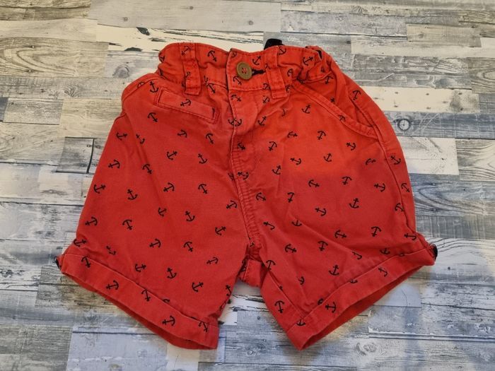 Short rouge encre kiabi 24 mois 2 ans