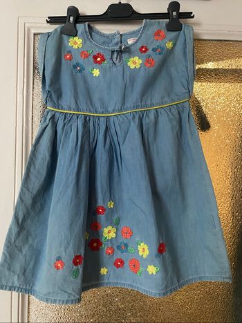 Robe broderie fleur DPAM