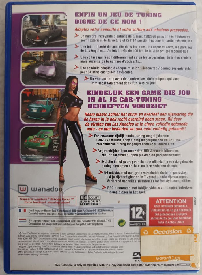 RPM TUNING - SONY PLAYSTATION 2 - Jeu PS2 Complet PAL Fr - photo numéro 2