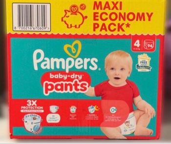 Couche Pampers baby dry pants taille 4 