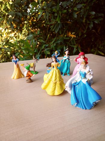 Lot de figurines décoratives miniatures princesses Disney