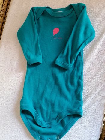 Body bleu Petit Bateau 3mois