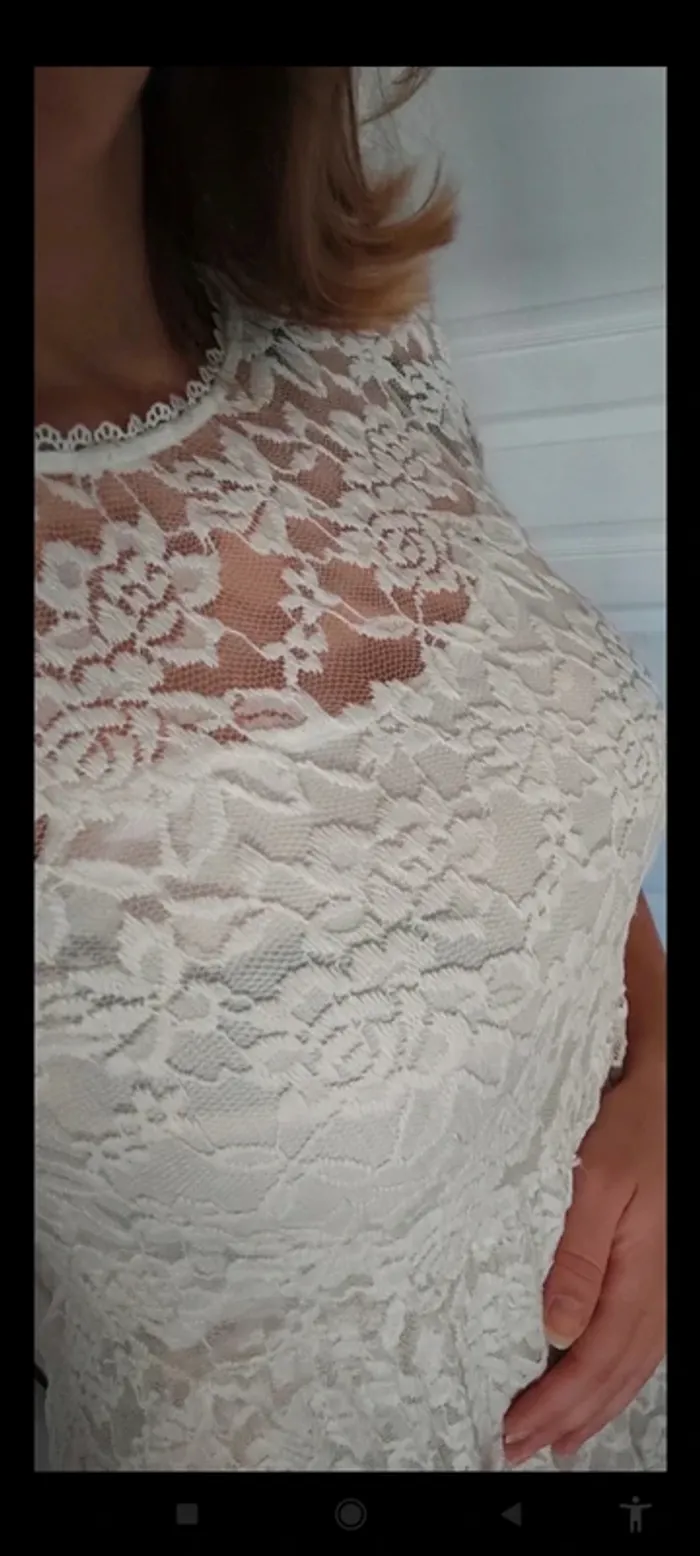 Magnifique robe blanche à dentelle - photo numéro 3