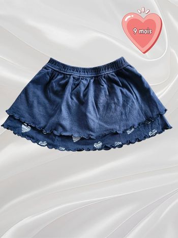 Jupe bleu marine fille 9 mois