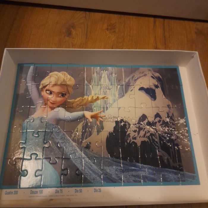 Lot de 4 puzzles reine des neiges - photo numéro 2