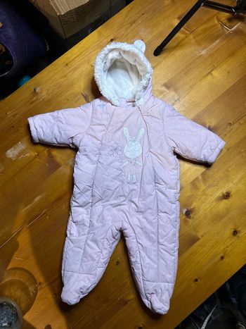 Combipilote combinaison rose 3/6 mois