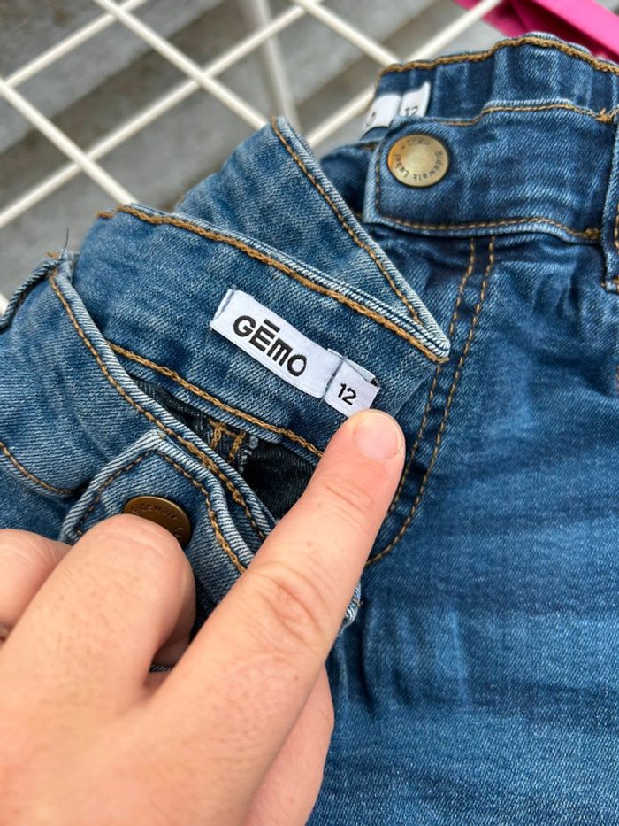 Lot de 3 jeans Gémo – Enfant 12 ans – Comme neufs - photo numéro 5