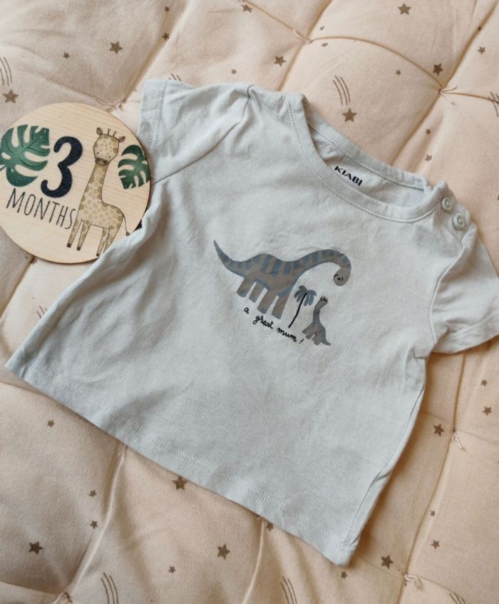 T-shirt dinosaure 3 mois