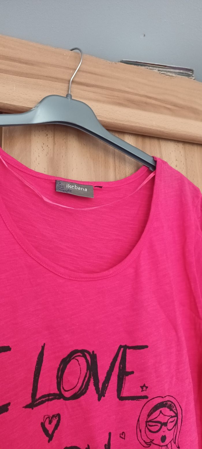 Grand tee shirt femme taille 52 ikebana - photo numéro 5