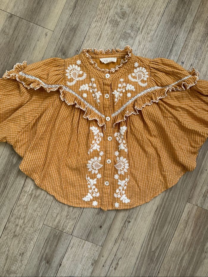 Chemise à carreaux à volant Louise Misha 4 ans - photo numéro 6