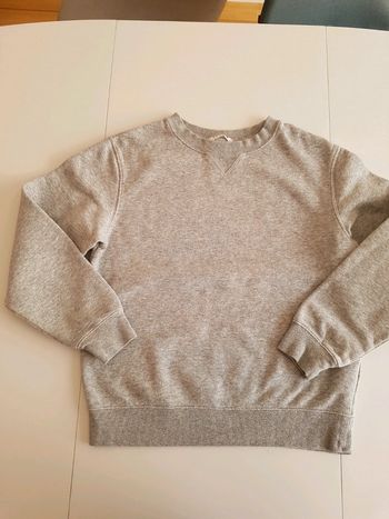 Sweat shirt en molleton gris H&M 10/12 ans