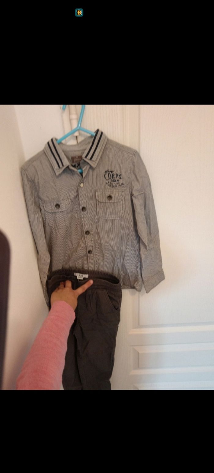 Ensemble chemise et pantalon 6 ans - photo numéro 2