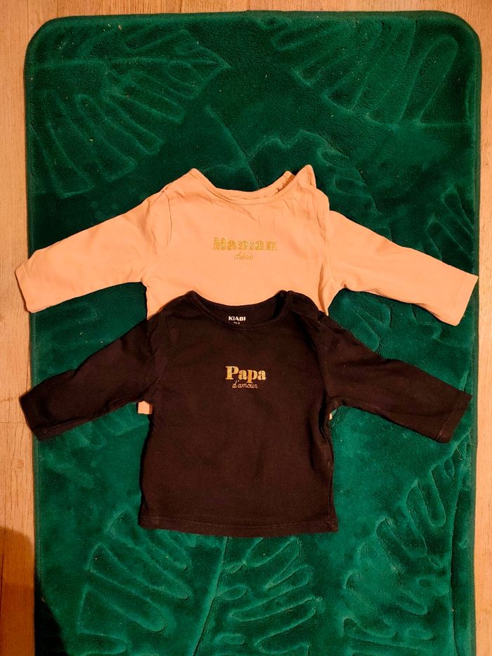 Lot de 2 teeshirt manches longues