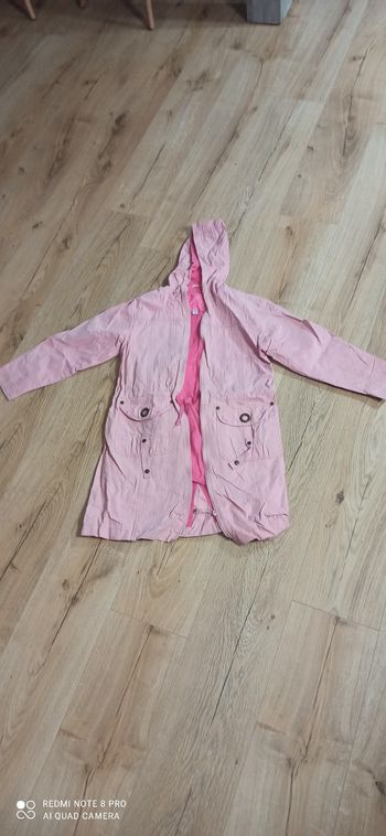 Manteau rose okaidi 10 ans