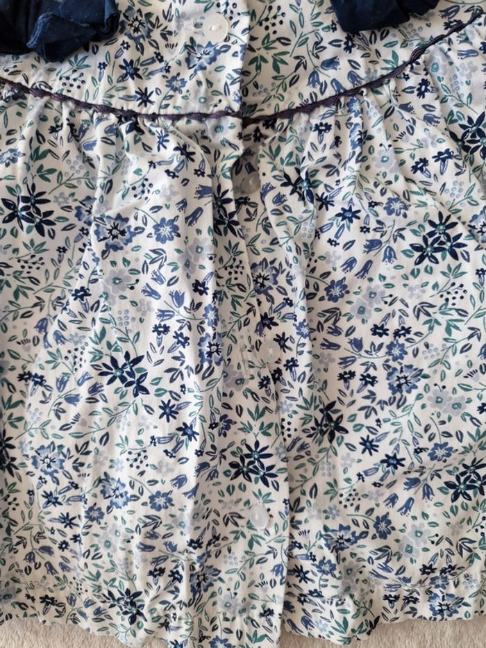 Robe 👗 cérémonie blanc imprimé fleuris - 12M - Vertbaudet [TBE] - photo numéro 5