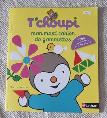 Livre d'activité de gommettes "T'choupi mon maxi cahier de gommettes "