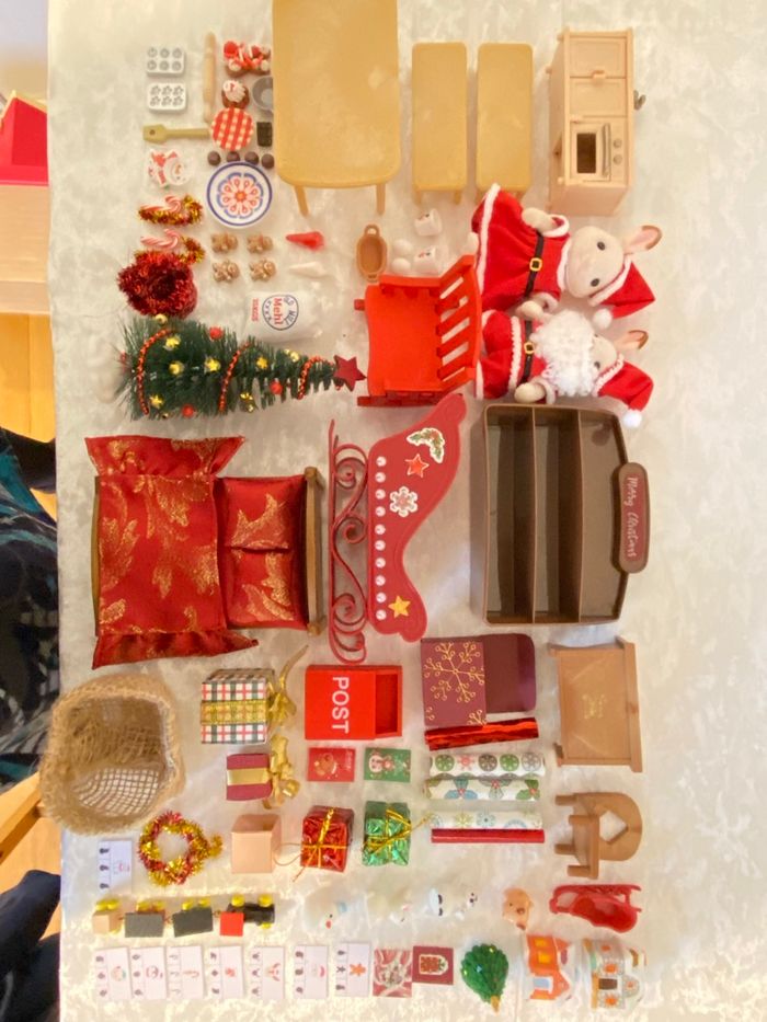 Atelier du Père Noël Sylvanian maison cottage meublé éclairé - photo numéro 3
