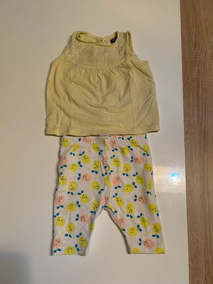 Ensemble été fille 9/12 mois