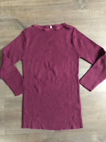 Petit pull léger manches 3/4 la redoute bordeaux taille 34/36
