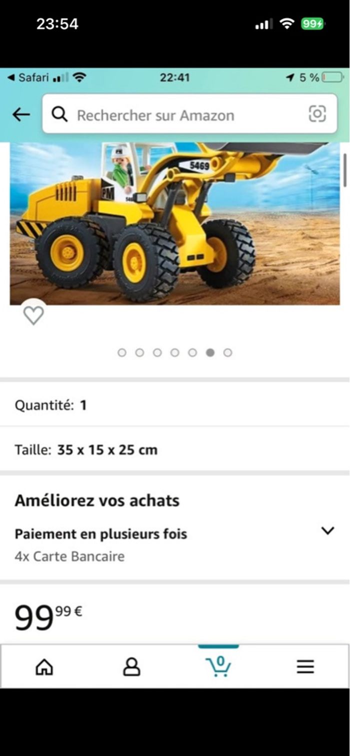 Playmobil - 5469 - Figurine - Chargeuse avec Godet - photo numéro 8