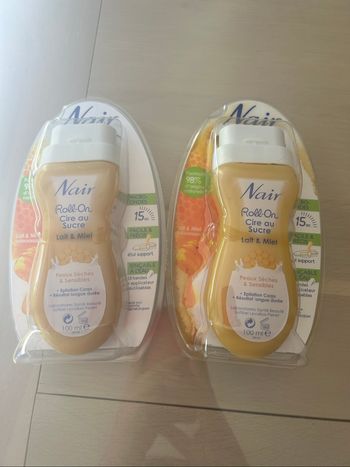 Épilation cire roll on au sucre